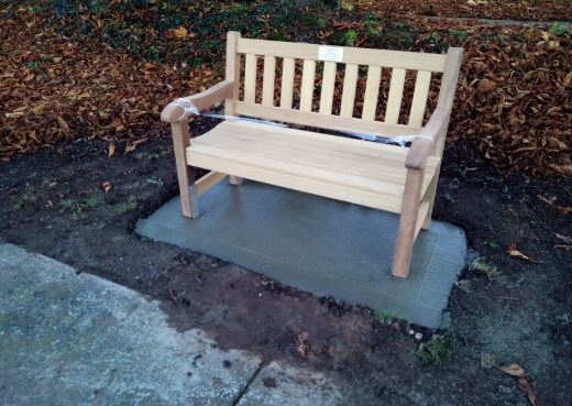 4ft York bench at Hedon Cemetery