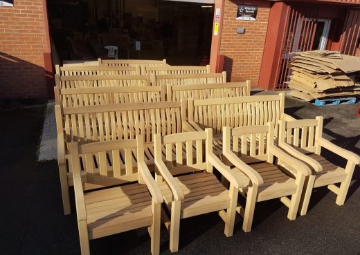 Scarborough Memorial Benches and York Arm Chairs