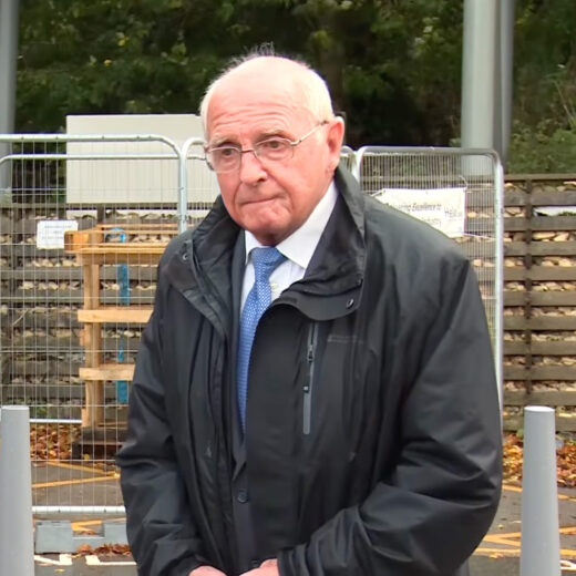 Noel Atley Making a speech at the unveiling