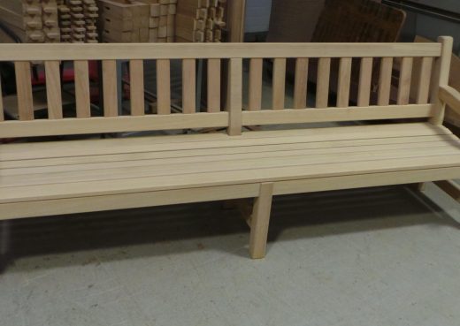 8ft Mendip memorial bench with centre leg