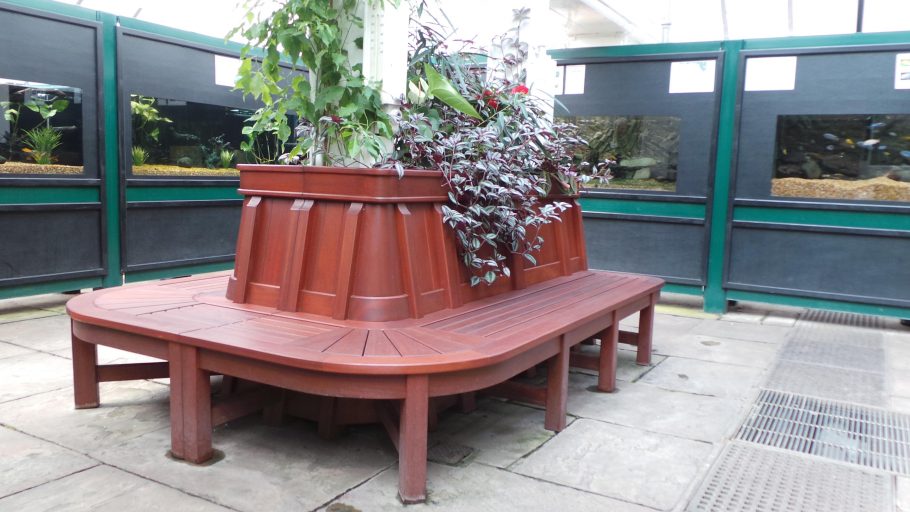 Pearson Park bespoke bench and planting system