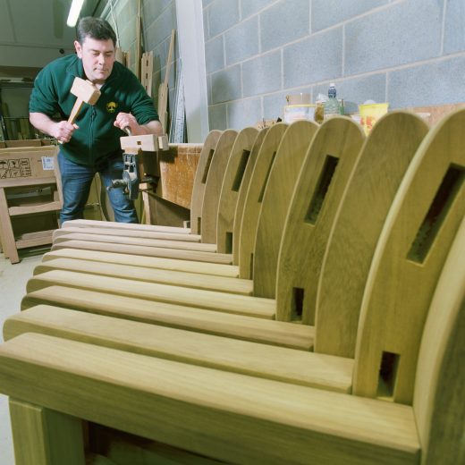 Chiselling out bench joints