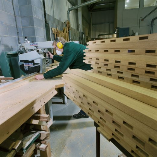 Shaping and drilling.