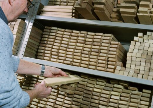 Mike in the stock room.