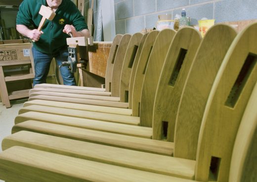 Chiselling out bench joints