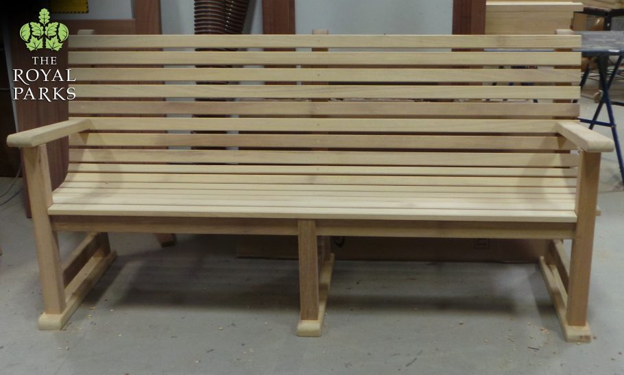 Regent's Park wooden bench