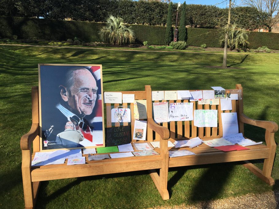 Our Regents Park Bench at the Prince Philip Memorial