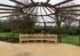 The First of Two Curved York Memorial Benches for The Royal Parks London