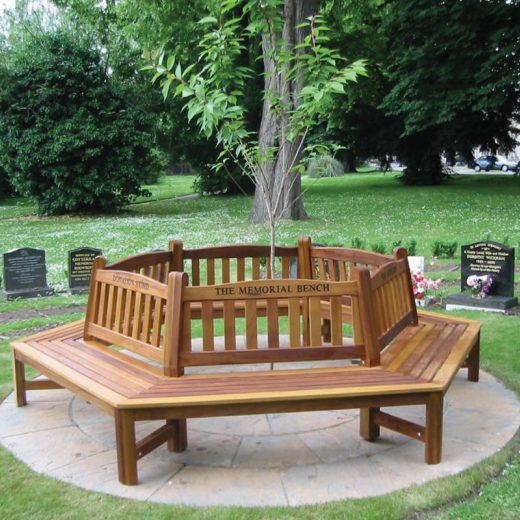 Woodcraft UK tree seat garden bench in Pickering