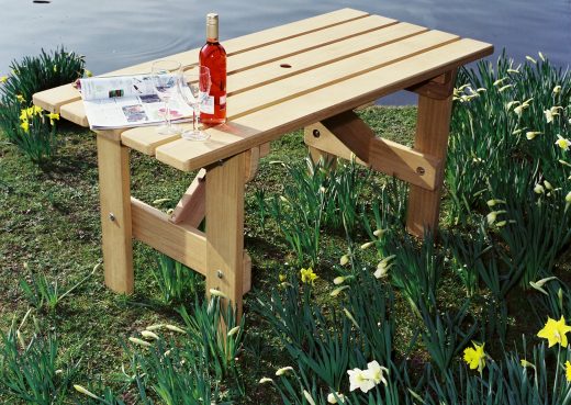 Small bespoke garden table