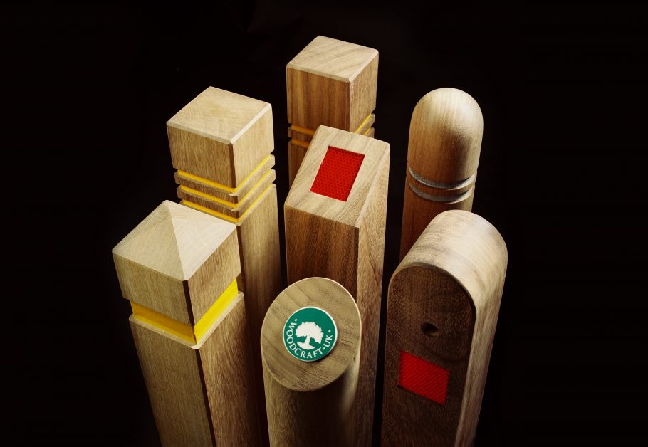 Timber Bollards made by Woodcraft UK