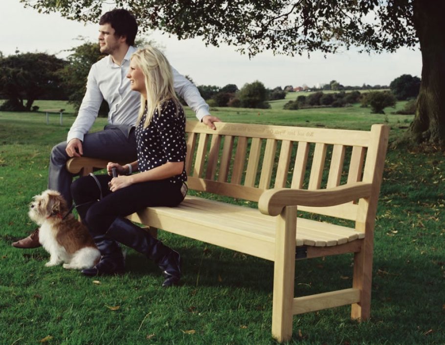 A Mendip Bench from our traditional garden bench range.