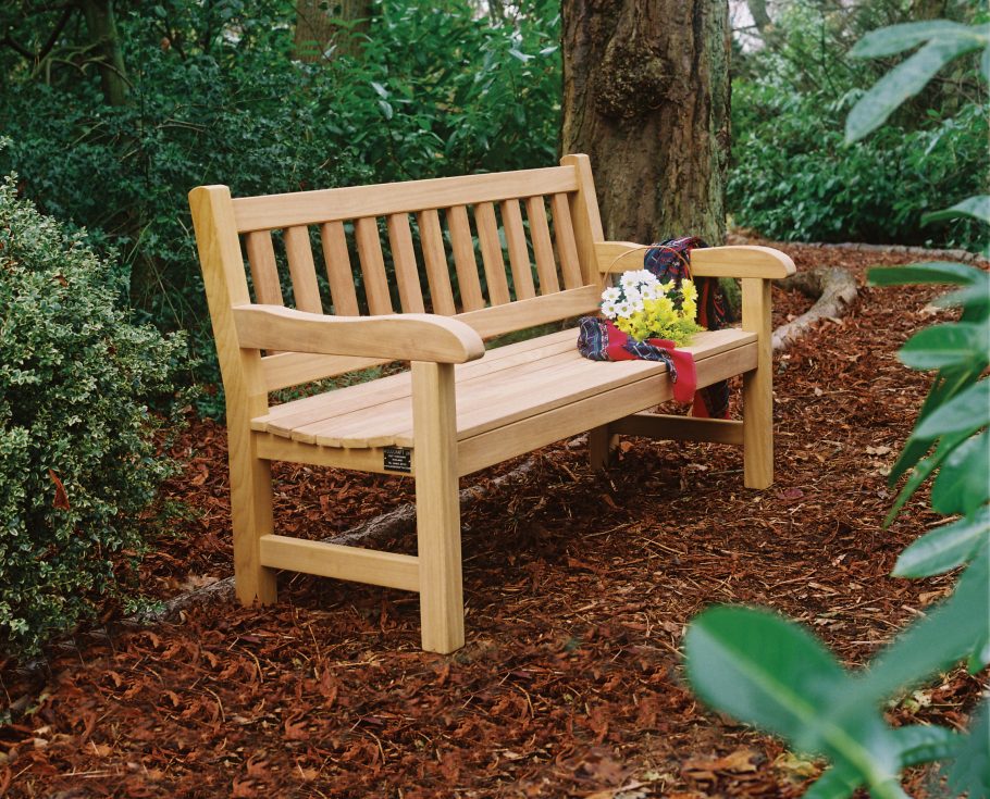 The York wooden garden bench