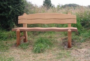 The Waveform 6ft Memorial Bench