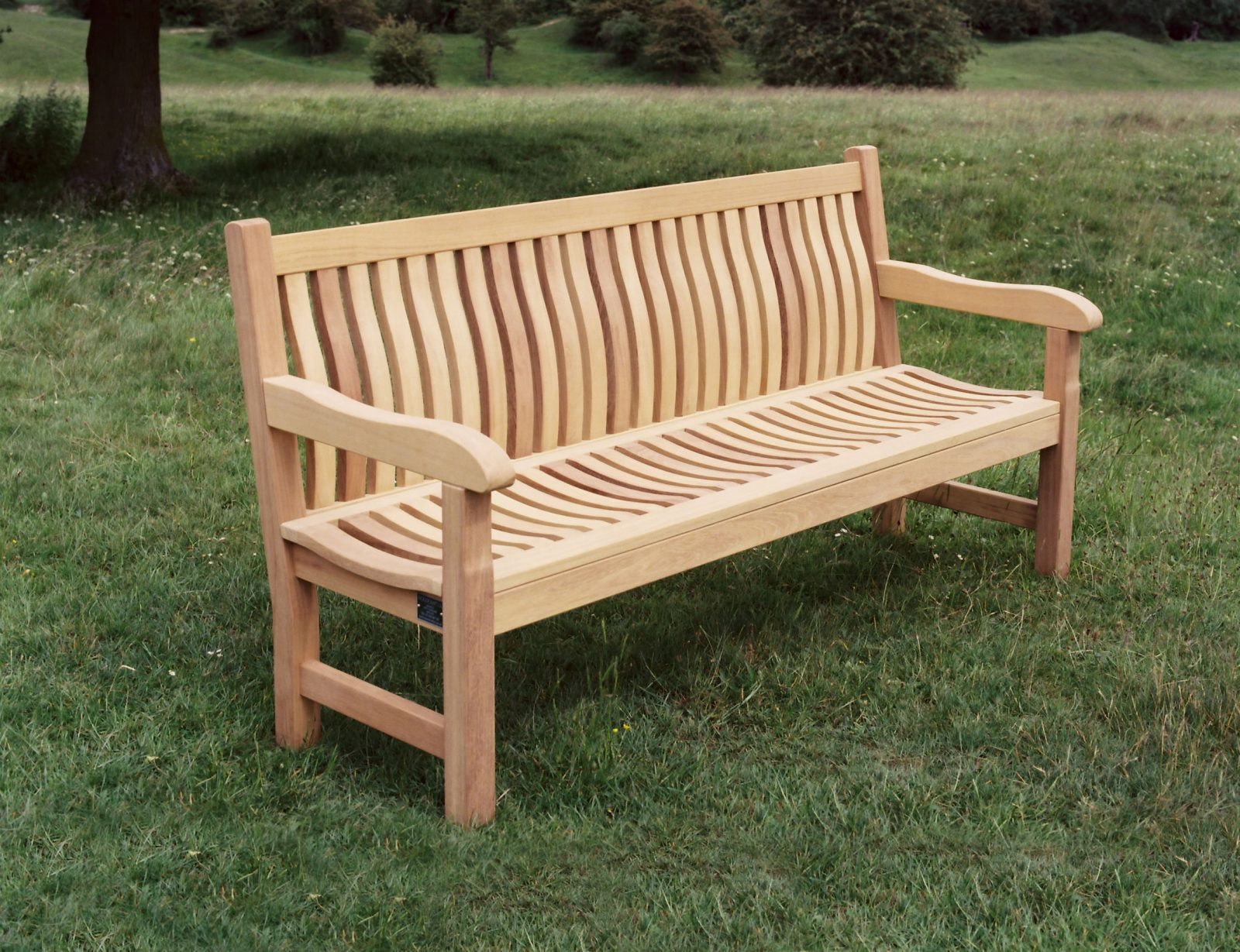 The Scarborough Wooden 5ft Memorial Bench, part of the Scarborough garden furniture range