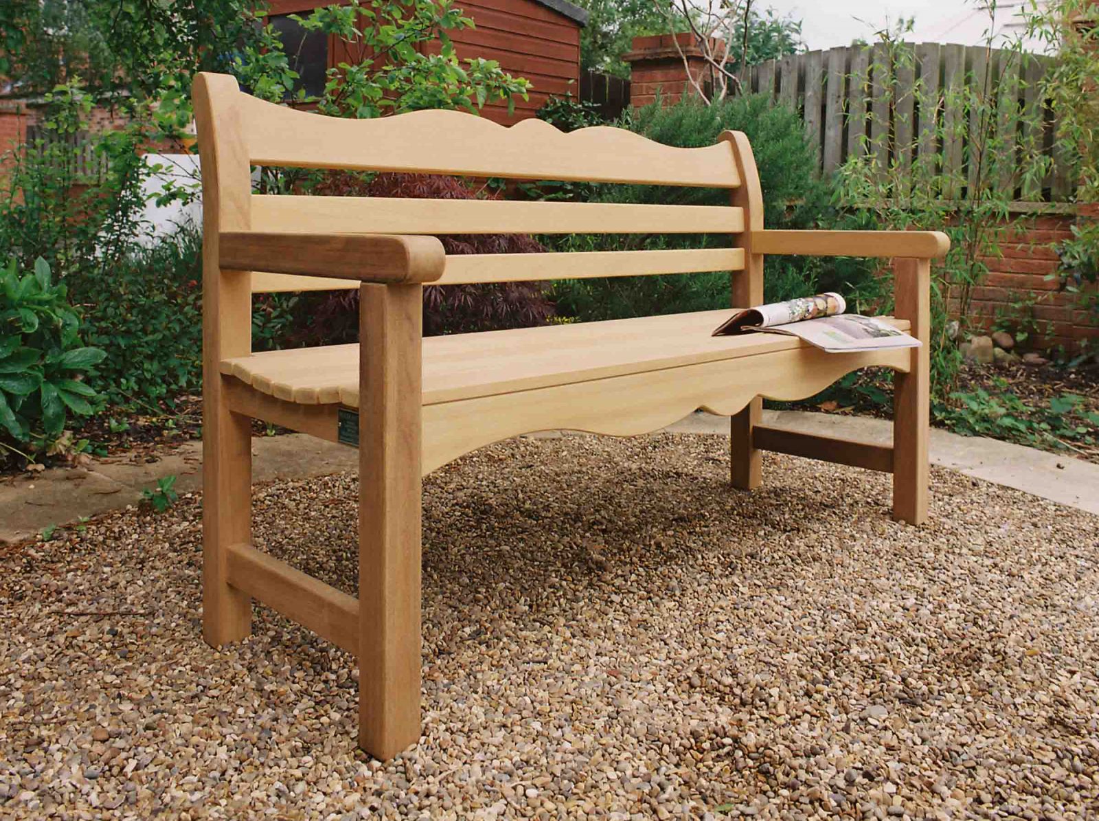 The Beverley Wooden Memorial Bench and Outdoor Chair Woodcraft UK