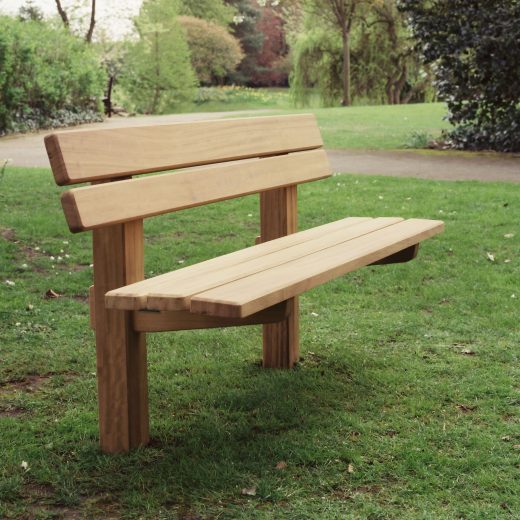 The Staxton wooden park bench