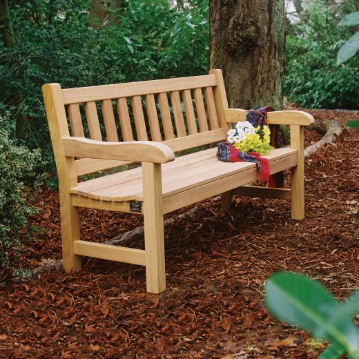 The York wooden garden bench