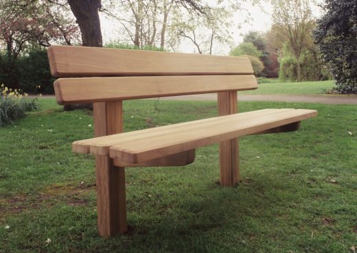 Staxton park bench installed
