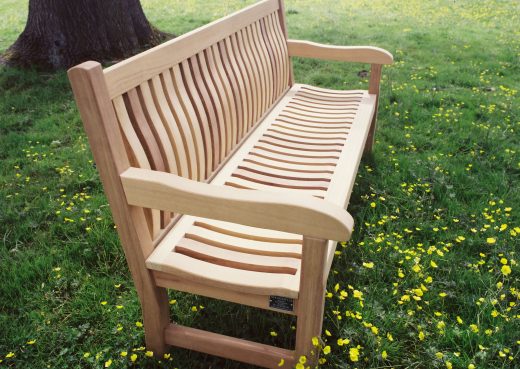 The Scarborough wooden bench by Woodcraft UK