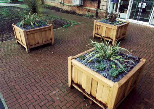 Heavy duty bespoke patio planters