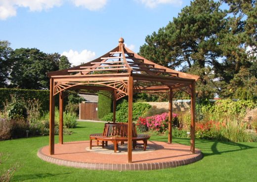 Gazebo at Burnby Hall