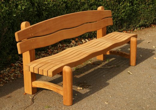 The Waveform 6 foot Garden Bench