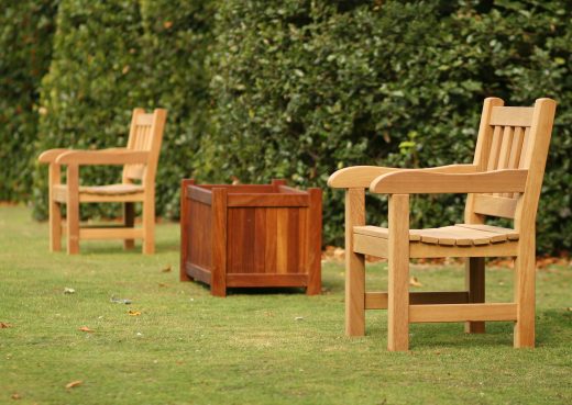 The Beverley chairs with bespoke planter