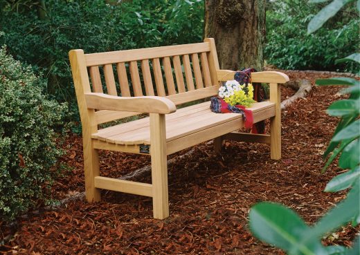 The York wooden garden bench