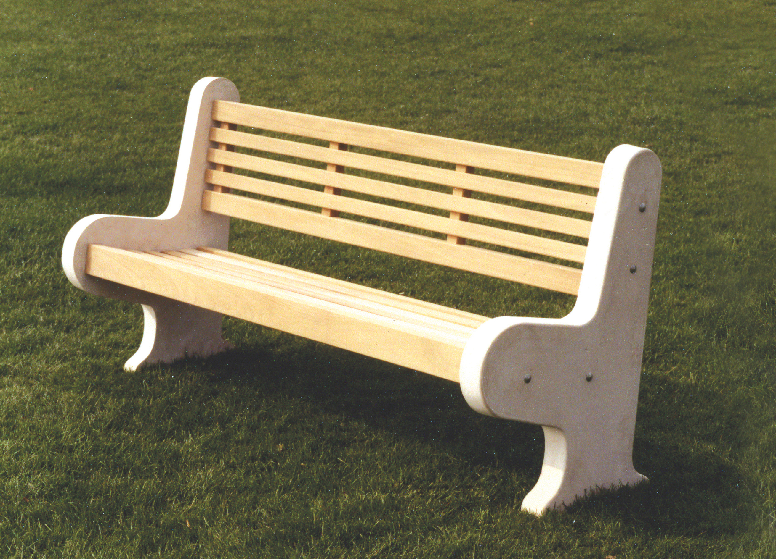 Lastingham Wooden and Concrete Park Bench | Woodcraft UK