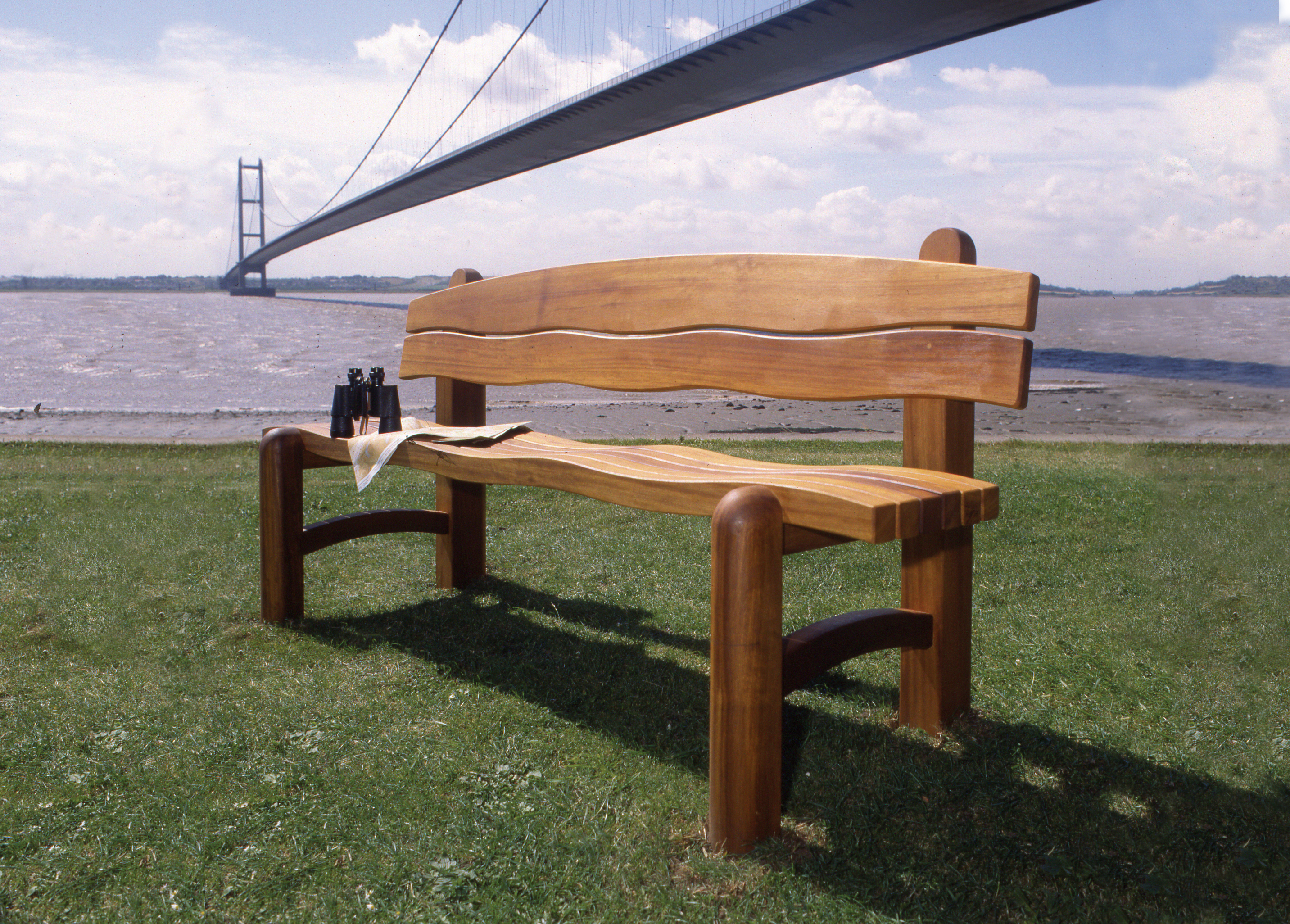 Bespoke Garden Park Street Furniture Manufacturer Woodcraft Uk The Waveform Bench Chair
