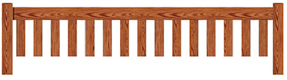 Flat Garden bench top rail option A